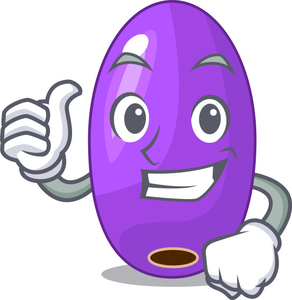 在形状的卡通水果jambolan图片下载