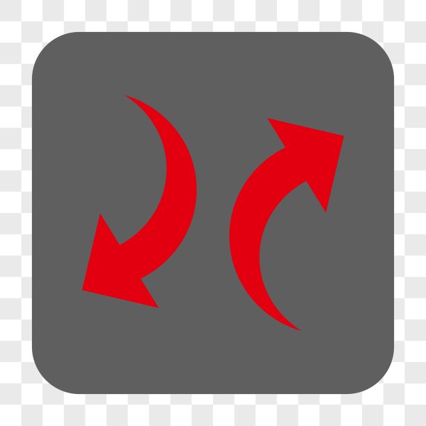 交换箭头圆角正方形按钮图片下载
