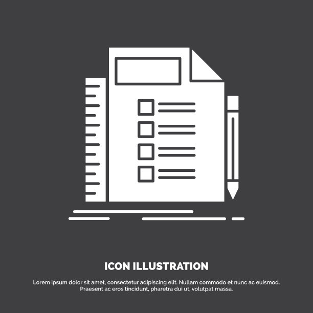 业务列表计划规划任务图标字形图片下载