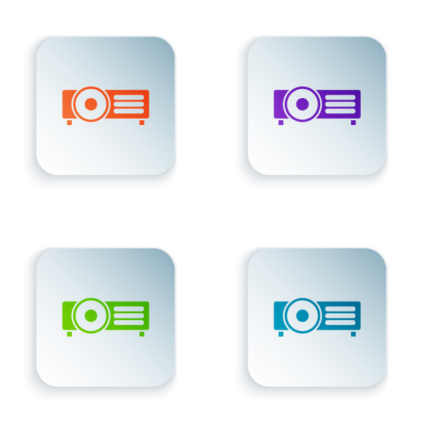 彩色电影放映电影媒体放映机图片下载