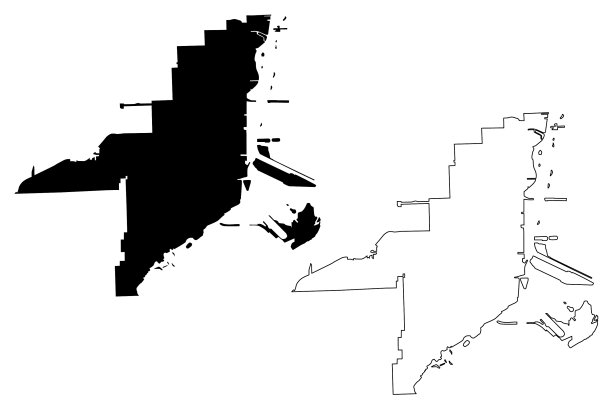 迈阿密城市地图图片下载