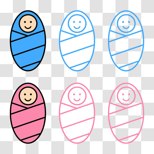 裹着毯子的婴儿图片下载