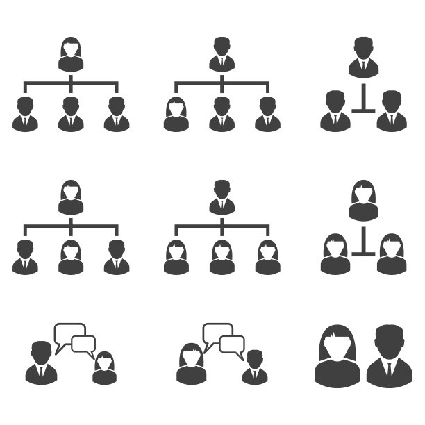 设置业务图标的层次结构图片下载