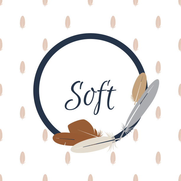 模板与羽毛的邀请图片下载