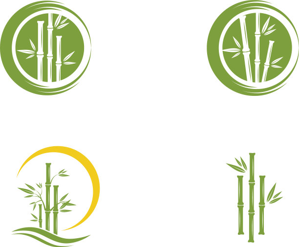 竹制logo模板图标图片下载