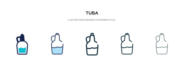 大号图标有两种不同的颜色和风格图片下载