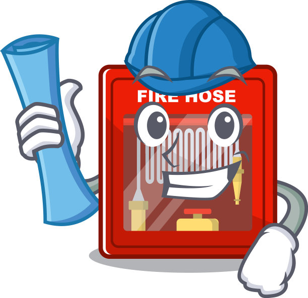 消防水带柜由建筑师隔离图片下载