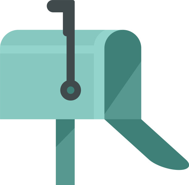 住宅邮箱图标扁平化风格图片下载