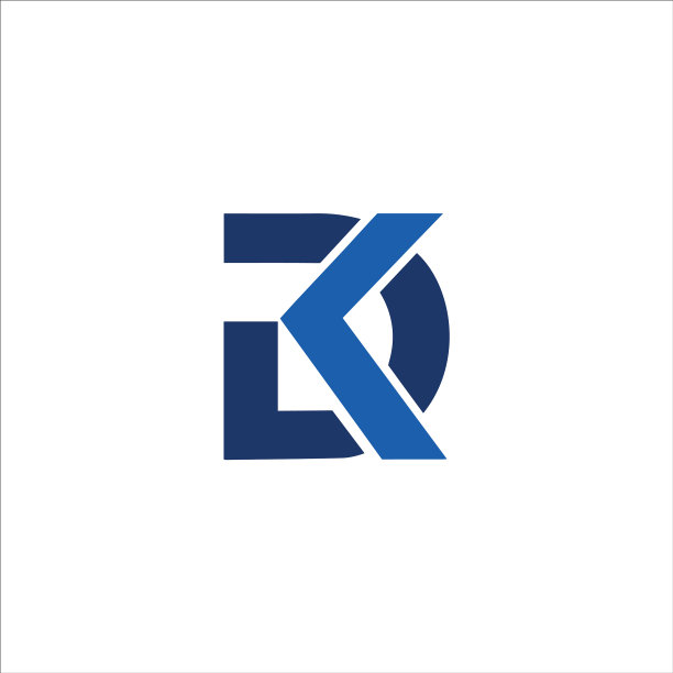 DK抽象字母标志图片下载