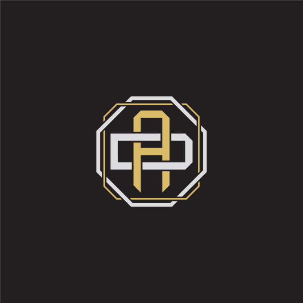 AD首字母重叠互锁标志图片下载