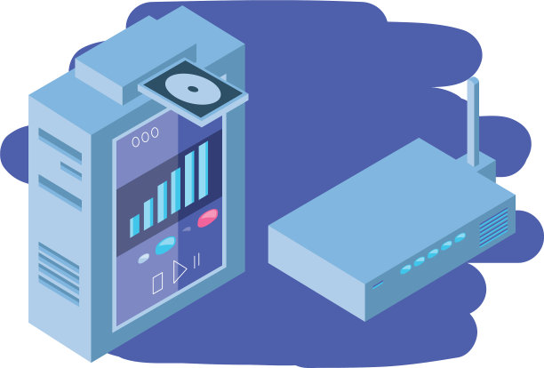 服务器设备在白色背景图片下载