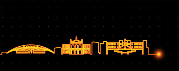 圣何塞，哥斯达黎加，光条纹天际线图片下载