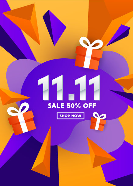 1111特别提供液体彩色网页横幅设计图片下载