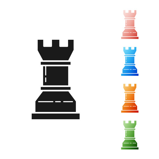 黑人商业战略图标孤立于白人之上图片下载