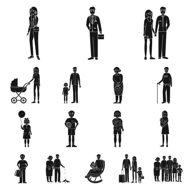 面部和肖像标志设置图片下载