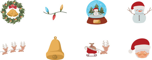 圣诞套装图标图片下载