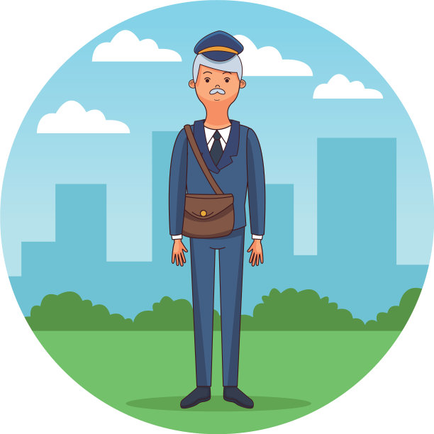 对应邮差卡通图片下载