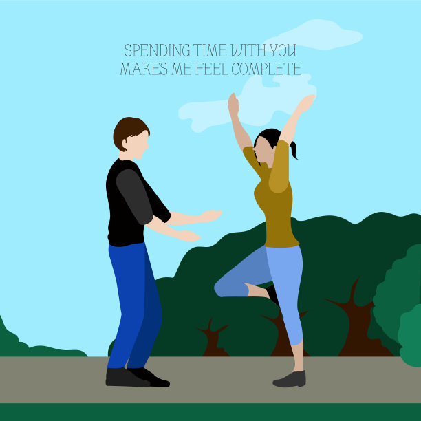 快乐情侣浪漫卡片图片下载