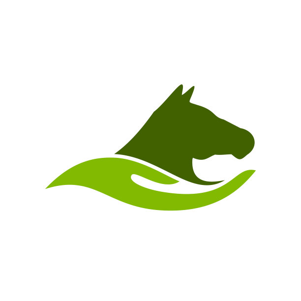 马护理农场农场抽象的手形符号图片下载