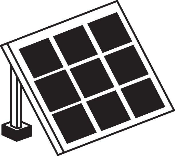 面板太阳能隔离图标图片下载