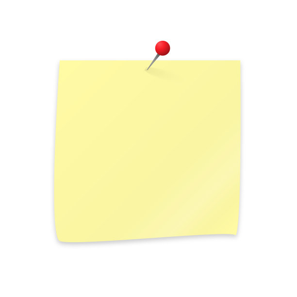 空白贴纸和图钉隔离在白色图片下载