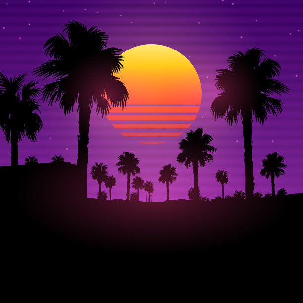 80年代风格的背景图片下载