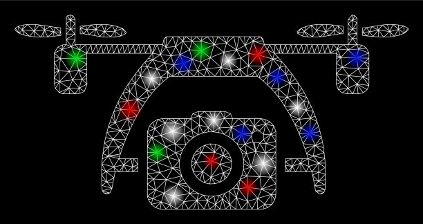 明亮的网胴体照片无人机耀斑图片下载