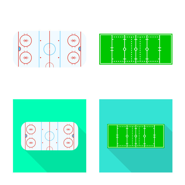 孤立的对象方案和构造图标图片下载