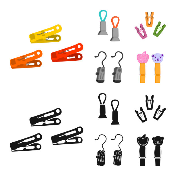 复古和大头针标志集图片下载