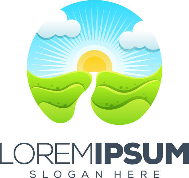 日落标志设计图片下载