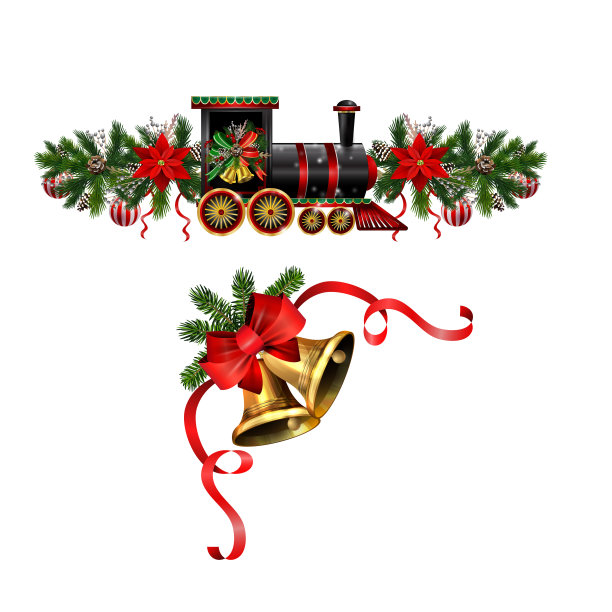 圣诞装饰用冷杉树金色的叮当声图片下载