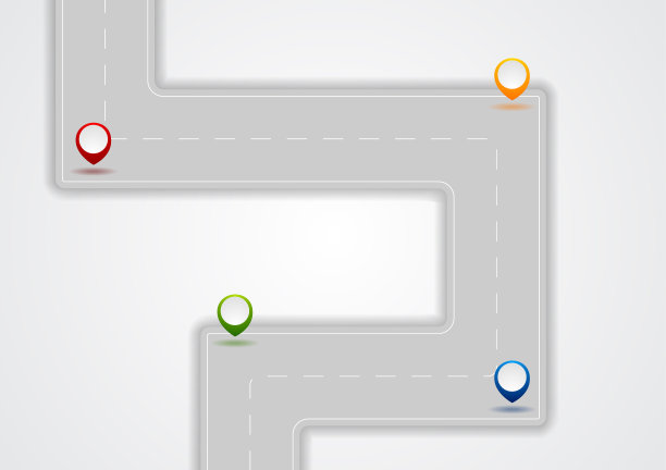 灰色抽象道路信息图设计图片下载