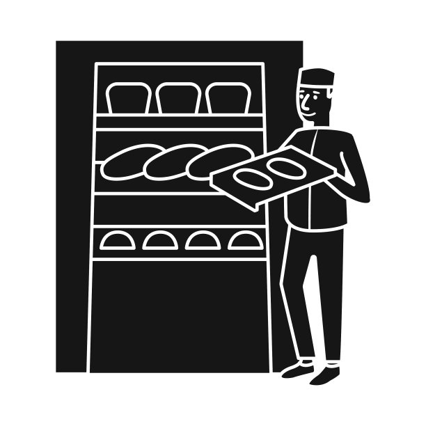 隔离对象烤箱和糖果符号图片下载