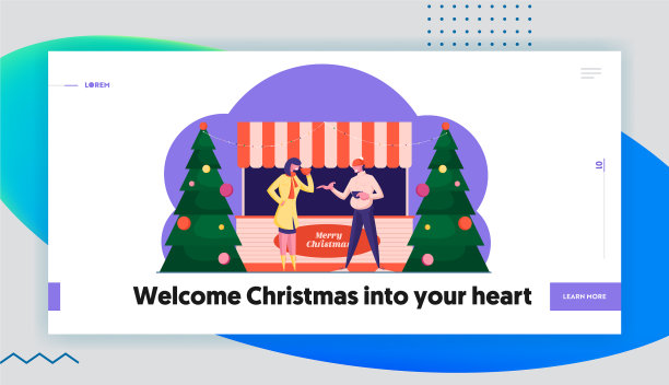 圣诞节集市或户外集市的谈话图片下载