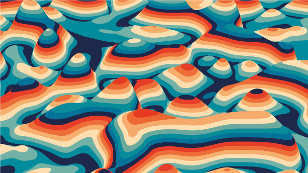 3d彩色条纹艺术背景图片下载