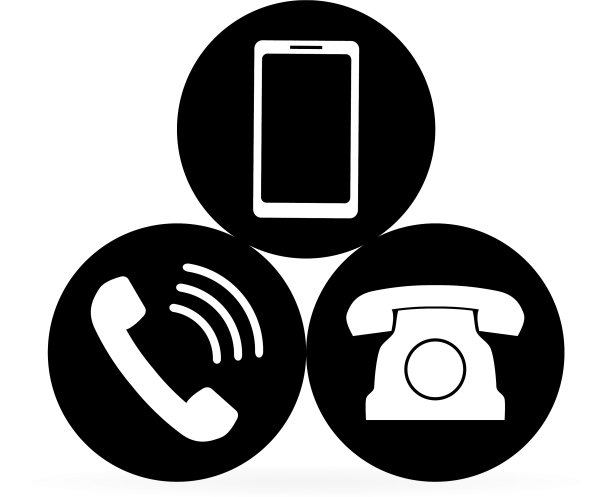 通讯按钮白色电话机图片下载