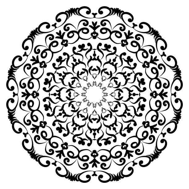 曼荼罗装饰元素图片下载