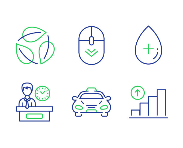 向下滚动叶子和演示时间图标图片下载