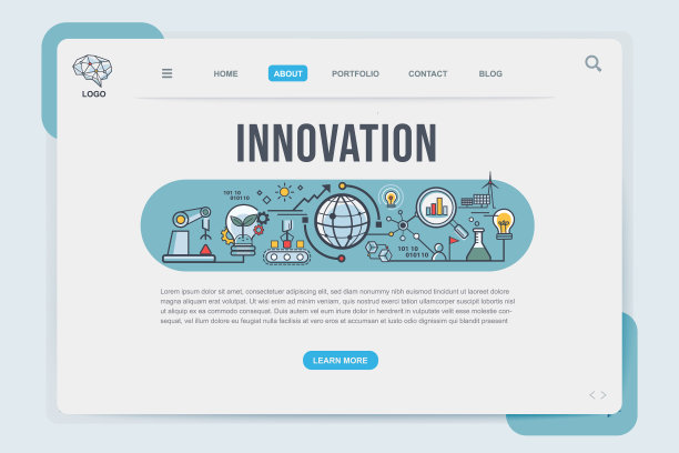 创新登陆页面为网页设计模板图片下载