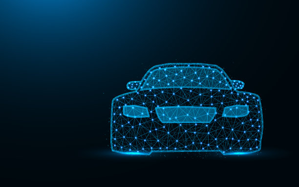 车低聚设计运输抽象几何图片下载