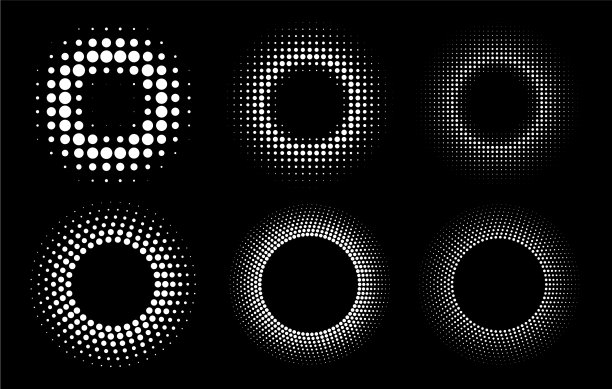 半色调图案圆点帧设置图片下载