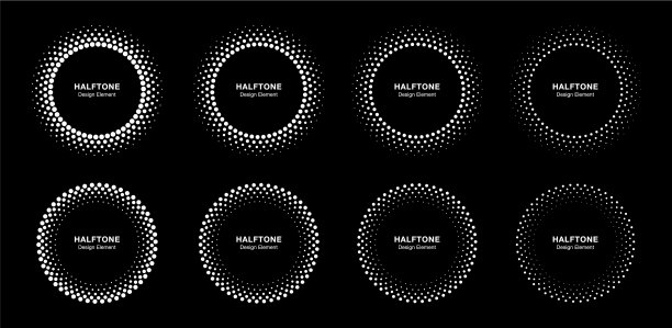 半色调图案圆点帧设置图片下载