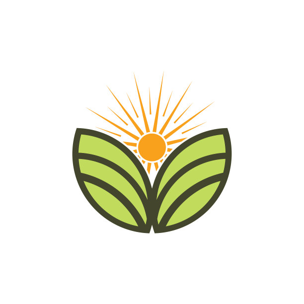 在地平线上设计太阳标志或夏季标志图片下载