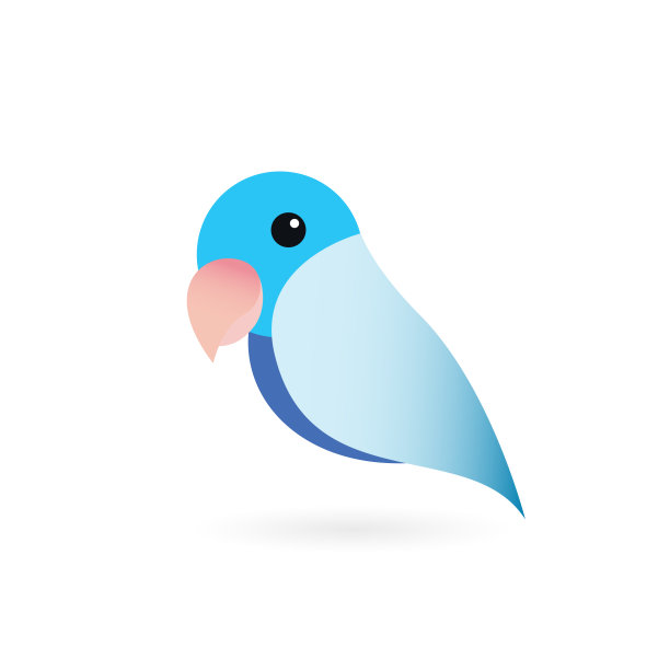 鹦鹉的标志朝一边图片下载