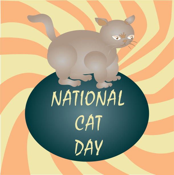 祝全国猫日快乐图片下载