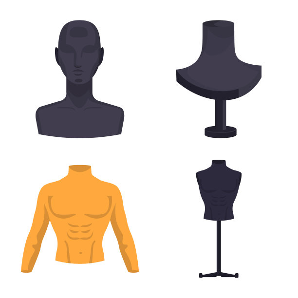 设计人体模型和时尚标志图片下载
