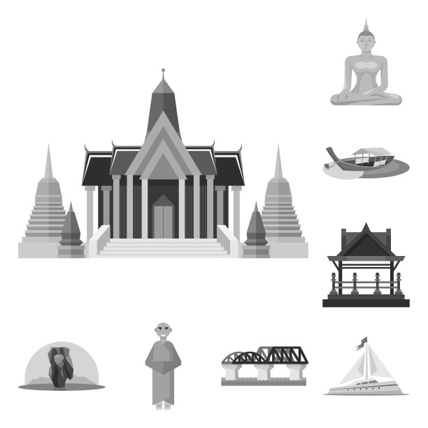 孤立对象传统与旅游标志图片下载