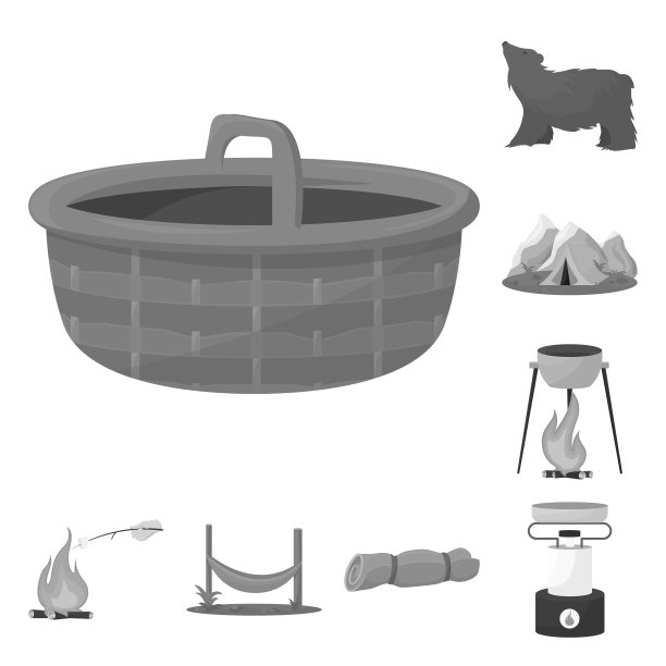 设计休闲和公园标志套图片下载