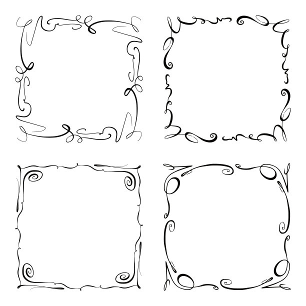 图像的帧矩形集合图片下载