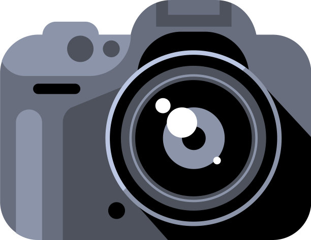 摄像机在现实的平面风格图片下载